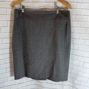 Banana Republic Heathered Grey Pencil‎ Skirt Sz 12
